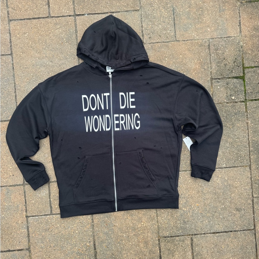 No Boundaries Black Hoodie Jacket